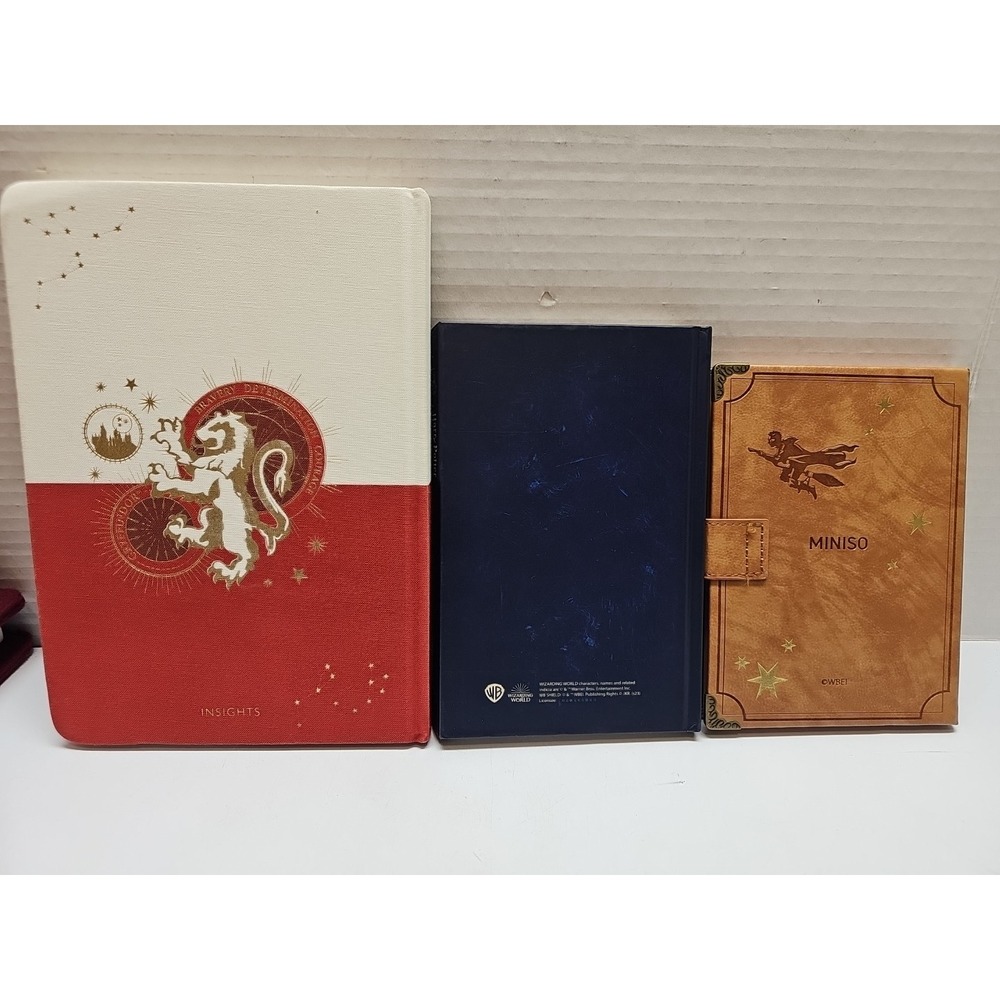Lot Of 11‎ Harry Potter Hogwarts Journal Note Book Embossed Faux Suede - Picture 5 of 10